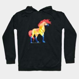 Wind Blown Fire Horse Hoodie